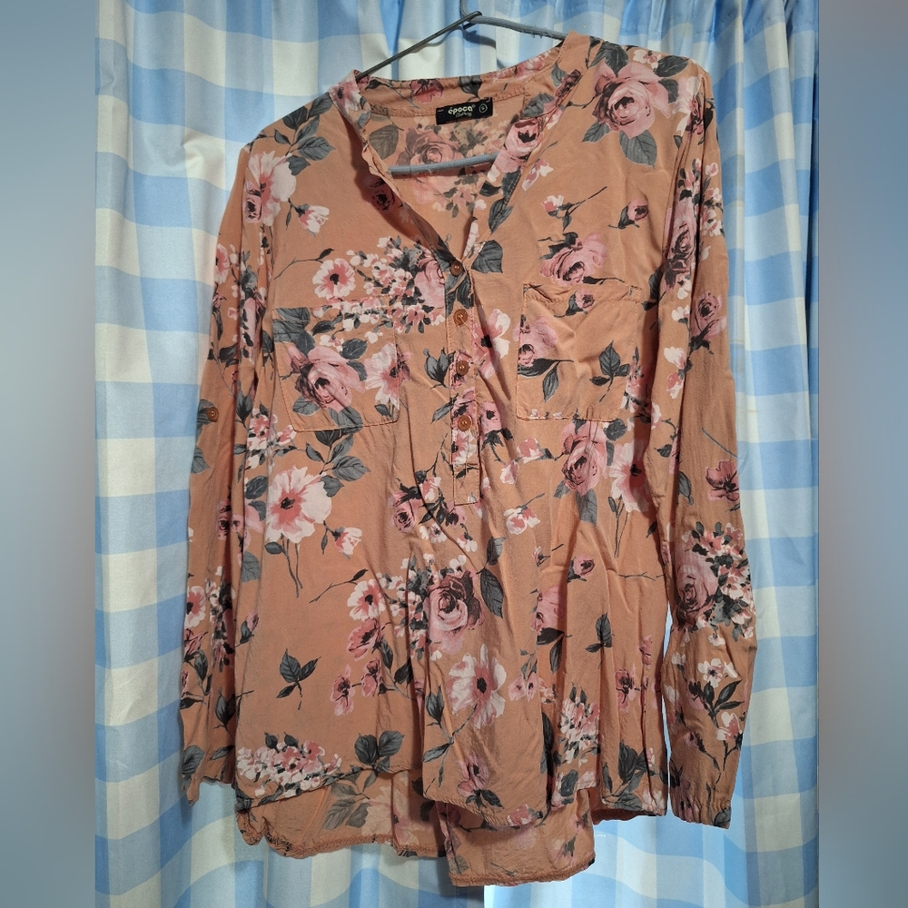 Shein Floral Peach Women's Top